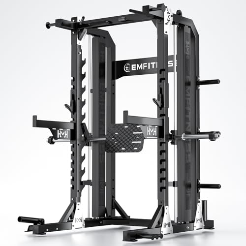 JZOPIDL X6 Power Rack - Heavy-Duty Steel Squat Cage with Adjustable Safety Bars and Chin-Up Bar for Home and Light Commercial Gym
