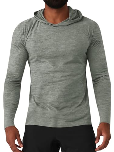 Runcati Kapuzenpullover Langarm Workout Hoodie Bodybuilding Funktionsshirt...