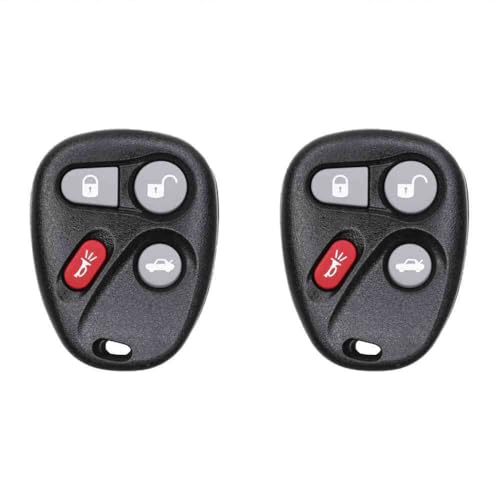 Car Key Fob Keyless Entry Remote for 2003 Oldsmobile Silhouette FCC L2C0007T Part Number 10335587 Pack of 2