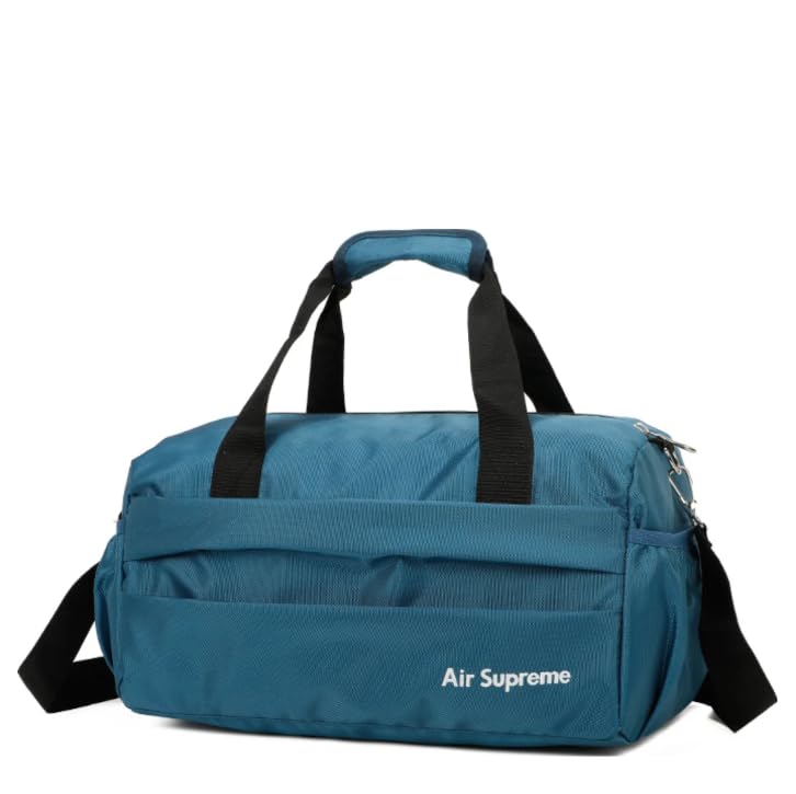Mens & Womens Small Gym Bag | Lightweight, Waterproof, Shoulder Strap, Travel Friendly Compact Bags (Light Blue)