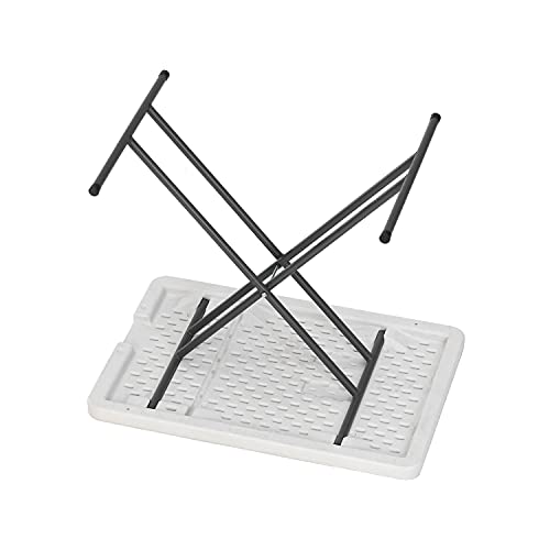 Iceberg 65490 Indestructables Too 1200 Series Resin Personal Folding Table, 30 X 20, Platinum #TOP2