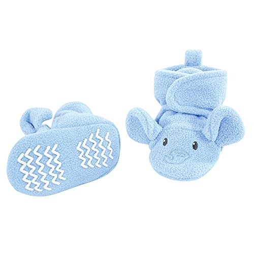 Bonnet trappeur bébé bleu éléphant avec moufles et chaussons 6-12 mois