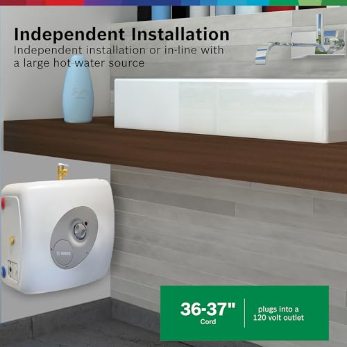 Bosch Electric Mini-Tank Water Heater Tronic 3000 T 7-Gallon (ES8) - Eliminate Time for Hot Water - Shelf, Wall or Floor Mounted by Bosch - Image 4