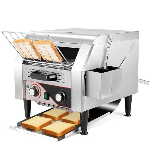 WICHEMI Commercial Conveyor Toaster 300 Slices/Hour