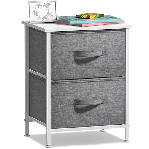 Sorbus Nightstand for Bedroom (2 Drawer, White) - image 1