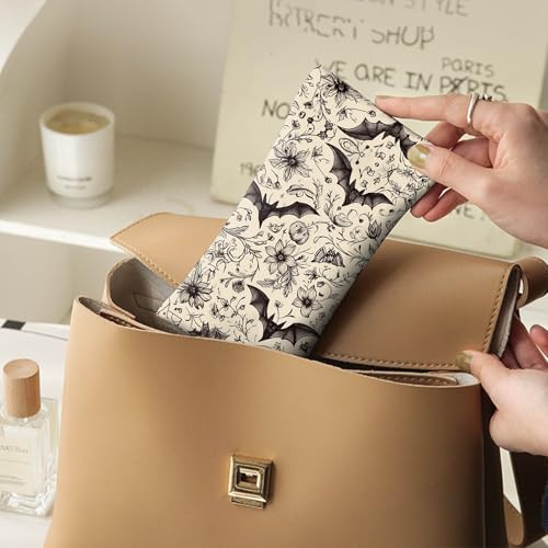 Image of 2 PCS Glasses Case Eyeglass Sunglasses Pouch Squeeze Portable Bag Soft Leather with Cleaning Cloth Women Men Girls
