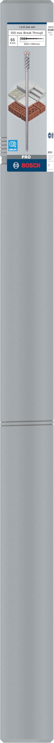 Bosch 1 618 596 460 - Brocas para taladros pasantes SDS-max -9 break through, 65 x 850 x 1000 mm, pack de 1