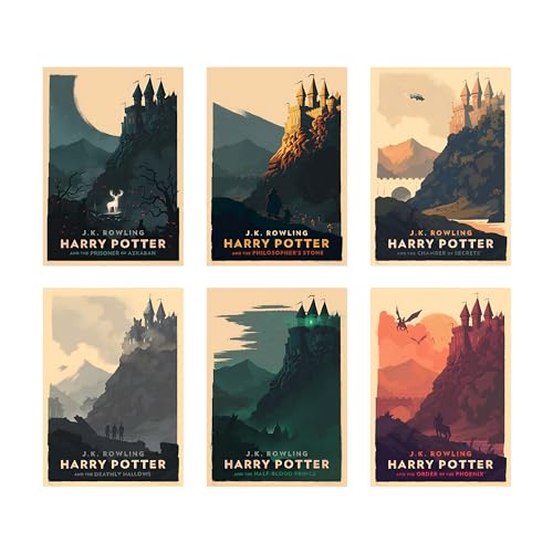 Image of CodersParadise Plastic Harry Wall Posters - Pack Of 6 | 8X12 Inch (A4 Size) | Wall Poster For Home Bedroom And Aesthetics | Included Glue Dots