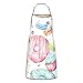 Tablier de cuisine unisexe avec poche pour femme Motif cupcakes et donuts
