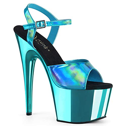 Pleaser Women's Adore-709HGCH Ankle-Strap Sandal