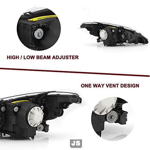 Jsboyat Halogen Model W/O Hid Headlight Assembly Replacement For 2007-2009 Lexus Es350 Projector Headlamp Passenger And Driver Side #TOP4