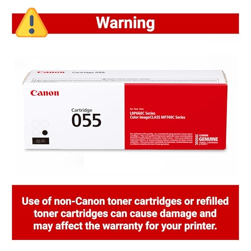 Canon Genuine 055 Black Toner Cartridge Compatible with LBP664Cdw, MF741Cdw, MF743Cdw, MF745Cdw, MF746Cdw - Image 5