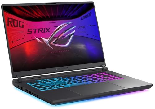 Image of EXCaliberPC [2025] ASUS ROG Strix G16 G615JHR-DS74 (Intel Core i7-14650HX, 64GB DDR5 RAM, 1TB NVMe SSD, NVIDIA GeForce RTX 5050, 16 inch FHD+ 165Hz, Windows 11) Gaming Laptop