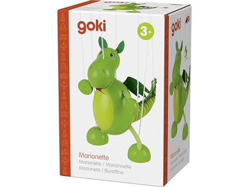 Goki Marionette Dinosaur Puppet, Mixed, Medium (6.69 inches) - Image 3