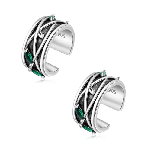 Cuff Earrings 925 Sterling Silver Ear Cuff Earrings Non-Piercing Fake Helix Cartilage Cuff Earrings Various Styles Ear Cuffs Fine Jewelry for Women