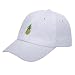 Pineapple Hat Baseball Cap Polo Style Unconstructed Hats (White)