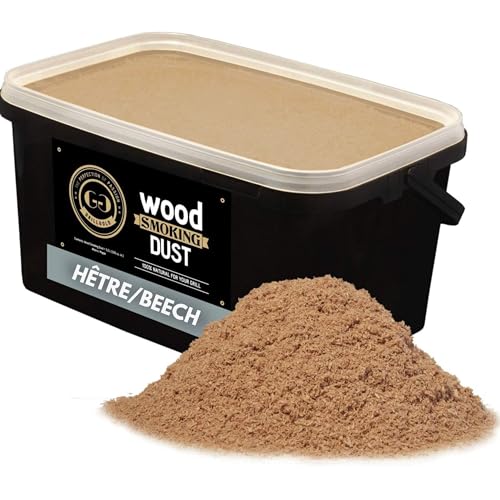 GRILLGOLD Sciure de Bois pour fumoir. pour Fumer et Fumer à Froid du Poisson, de la Viande et des légumes, également adapté pour BBQ et Grill. en Seau...