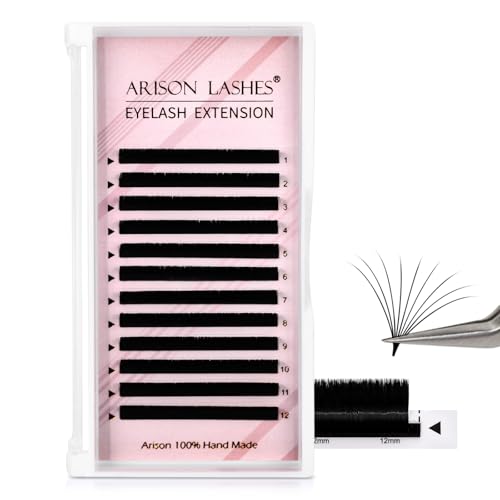 ARISON LASHES Easy Fan Lashes 0.07 D Curl 8mm