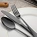 20-Piece Black Silverware Set, Devico Stainless Steel Flatware Cutlery Set, Metal Eating Utensils Service for 4, Premium Forks Spoons Knives, Mirror Polished, Dishwasher Safe