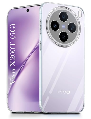 Image of Jkobi Silicone Back Cover Case for Vivo X200T (Clear Shockproof Case with Camera Protection | Soft and Flexible | Transparent)