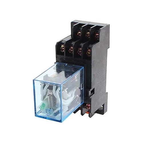 YLQUXEUV DC12V 5A Coil 8 Pin DPDT Red LED Lamp Electromagnetic Power Relay
