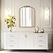 WallBeyond Gold Vintage Mirror for Vanity 22x30 Inch, Gold Antique Mirror with Ornate Frame, Arched Vintage Wall for Bathroom, Living Room, Fireplace, Entryway