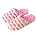 Skyinbags Pantofole da Donna,Donne Winter Cotton Slippers Indoor Autunno Caldo Morbido Peluche Muto Non-Slip Scivoli Rosa Flops Scarpe Lavabili per Signore Camera da Letto Scarpe Domestiche,41