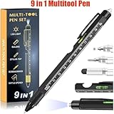 9 in 1 Multitool Pen with LED Light,Stainless Steel Survival Pen with Screwdriver Stylus Ruler Bottle Opener,EDC Multi Utility Tool Pen,Cool Gadgets Gift Birthday Unique Gift for Men (Pink) - Image 6