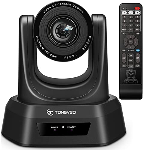 TONGVEO-Video-Conference-PTZ-Camera-20X-USBHDMISDI-1080P-for-Business-Meeting-Church-Live-Streaming-Education