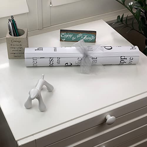 Scentennials Scented Drawer And Shelf Liners - Inspirational Wording Print - 12 Sheets 16.5 X 22 Inch Non-Adhesive - Perfect For Closet Shelves And Dresser Drawers (Positive Thoughts) #TOP2