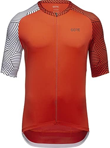 GORE WEAR Men's Short Sleeve Cycling Jersey, C5, Sphere Blue/White