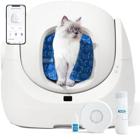 CATLINK Baymax Arenero Gatos Autolimpiable, 70L – Protección Mejo...