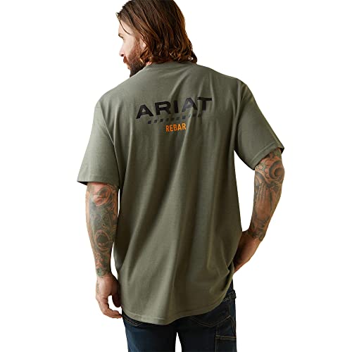 Image of ARIAT Men's Rebar Cotton Strong Logo Short Sleeve T-Shirt