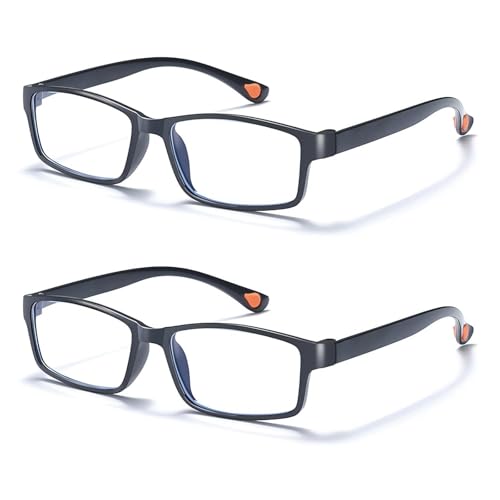 DqiUnaX 2 Stück Gleitsichtbrille Herren Damen, Intelligente Zoom Brille Mit Automatischer Sehstärke, Lesebrille Für Digitale Geräte Und Outdoor-Aktivitäten, Blaulicht Brille, Smart Glasses