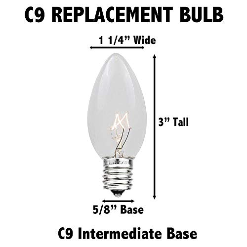 Novelty Lights CGC9-C-25-G-MU 25Ft C9 Led Ceramic Christmas Lights (25 Bulbs) Novelty Lighting thumb #2