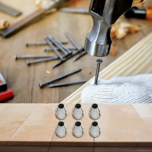 CashMuch 6 cuñas redondas de acero de 8 mm para hacha, martillo de garra y martillo de trineo accesorios de repuesto