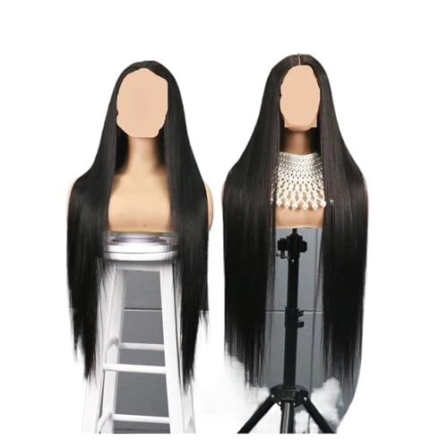 30 densidad del cabello humano 200 de las pelucas frente cordón la pulgada 13x4 13x6, HD recto pre desplumado natural sin cola(13X6 HD,34inches)