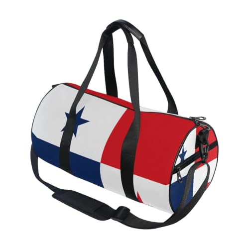 Bolsa de lona para viajes y deportes con diseño redondo de Panamá unisex