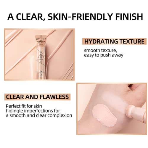 Liquid Foundation Beauty Wand, Liquid Foundation, Matte Foundation, Creamy Foundation Full Coverage, Moisturizing Make Up Foundation For Face, Lightweight Concealer Foundation, Waterproof Dewy Liquid Foundation Makeup For Dry Skin, Natural Foundation #TOP3