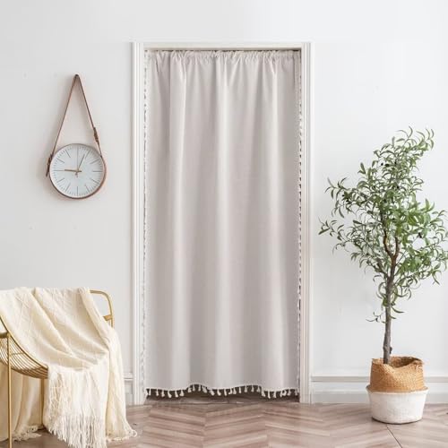 GMUMU のれん 間仕切りカーテン 暖簾 丈180cm 132cm幅 1枚 保温 断熱 遮光 遮像 間仕切り カーテン ロング 防寒 シャワーカーテン 目隠し 防音 北欧 無地 おしゃれ リビング 階段 浴室 脱衣所 お風呂 洗面所 キッチン 玄関 プラ
