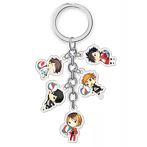 Anime Keychain, Cute Keychains Acrylic Keychains Double-Sided Pattern Cute Phone Accessory (Colour-A)