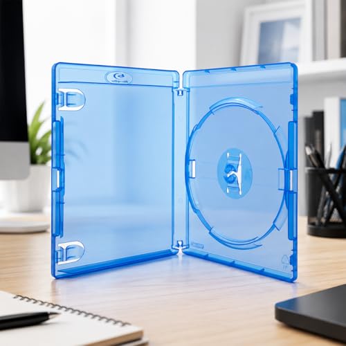Boîtiers Blu-Ray 14 mm Amaray lot de 10 de remplacement pour le rangement de disques