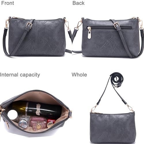Image of Women Large Crossbody Bags Ladies Satchel Shoulder Handbags Purse and Wallet Set for Women Totes Hobo Purses