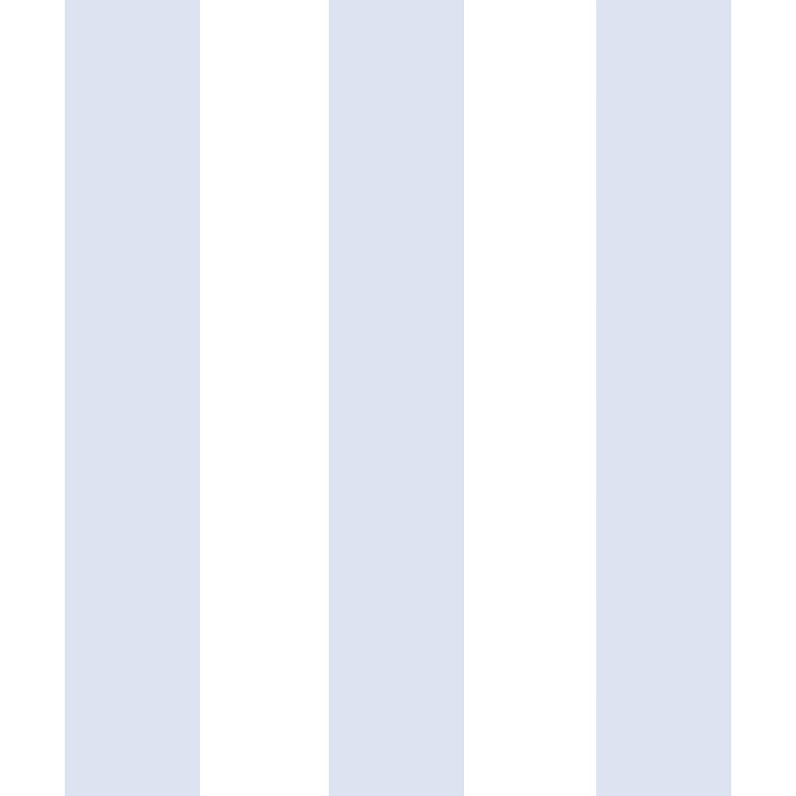 Sassy B Stripe Tease Wallpaper White / Blue