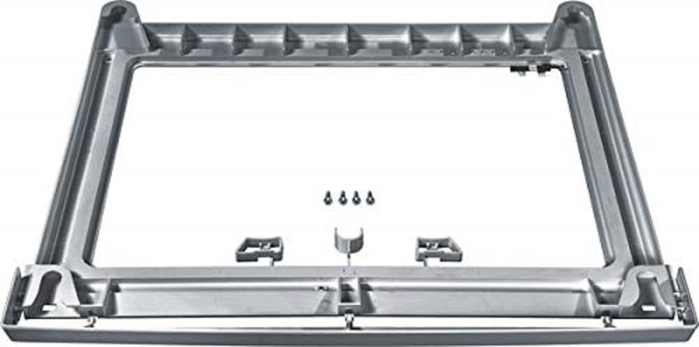 Siemens Verbindungssatz Zwischenbaurahmen mit Auszug WZ2741X | Praktischer ausziehbarer Tisch für Wäsche, sichere Stapelmontage der Geräte zur Säule, extrem langlebig