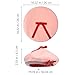 Toyvian Pink Bow Beret Hat for Women - Sweet Decorative Wool Fashion Beret Cap Breathable Warm Winter Accessory for Christmas and Party
