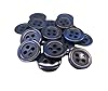 BOTIBOTON 50 Buttons for Sewing - 5 Sizes and 11 Colours to Choose - 4 Holes Round Craft Button - Buttons for Jackets, Shirts. Made in Europe. (Dark Blue, 10 mm) #2