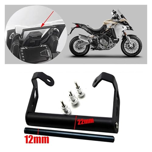 Support plaque navigation aluminium Ducati MTS 1260 et V2s - 2