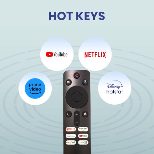 Image of Smart TV Remote Compatible with Mi, Xiaomi & Redmi Smart LED Android TV | Replacement Remote Control with Netflix, Prime Video & Smart Shortcut Keys - Check Image Before Order (LED 655 VC)