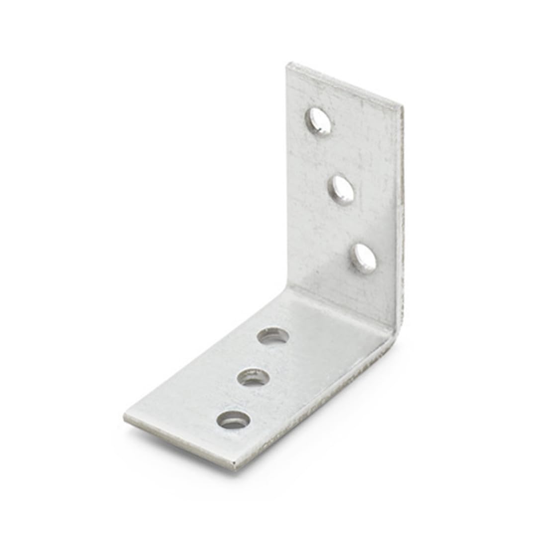 Index SCEI050504 - Escuadra de ensamblaje perforada orificios iguales galvanizada en caliente 50 x 40 x 50